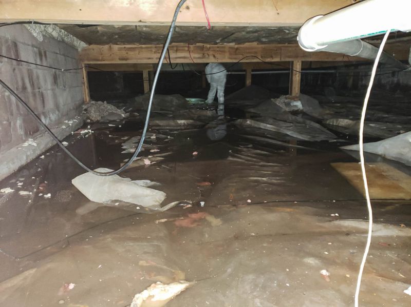 Inside Crawl Space